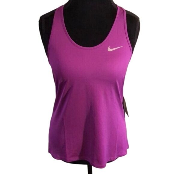 Nike Women’s Running Tank Top/Racerback Shirt, X-Small, Purple - Picture 1 of 5